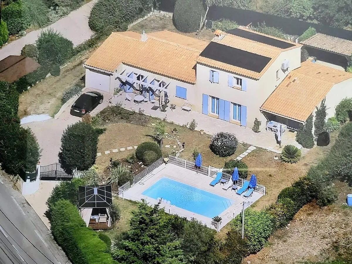 Mas Provencal 8 Pers, Air-Conditioned Private Pool Antibes Villa